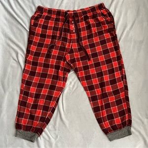 Aerie Plaid Jogger Pajama Pants Size XXL